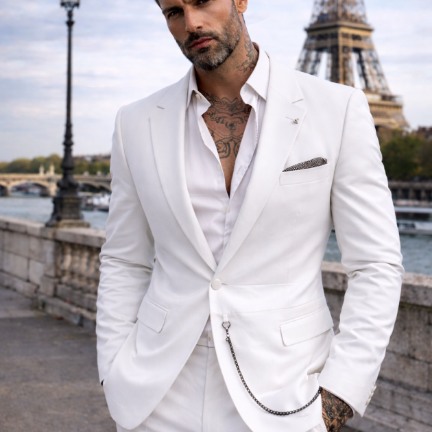 FATO BRANCO SATIN DETAIL