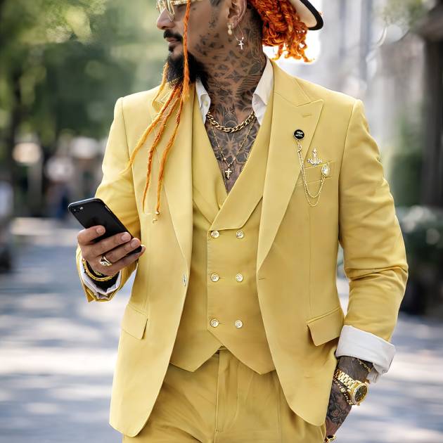 Fato Amarelo MOSTARDA