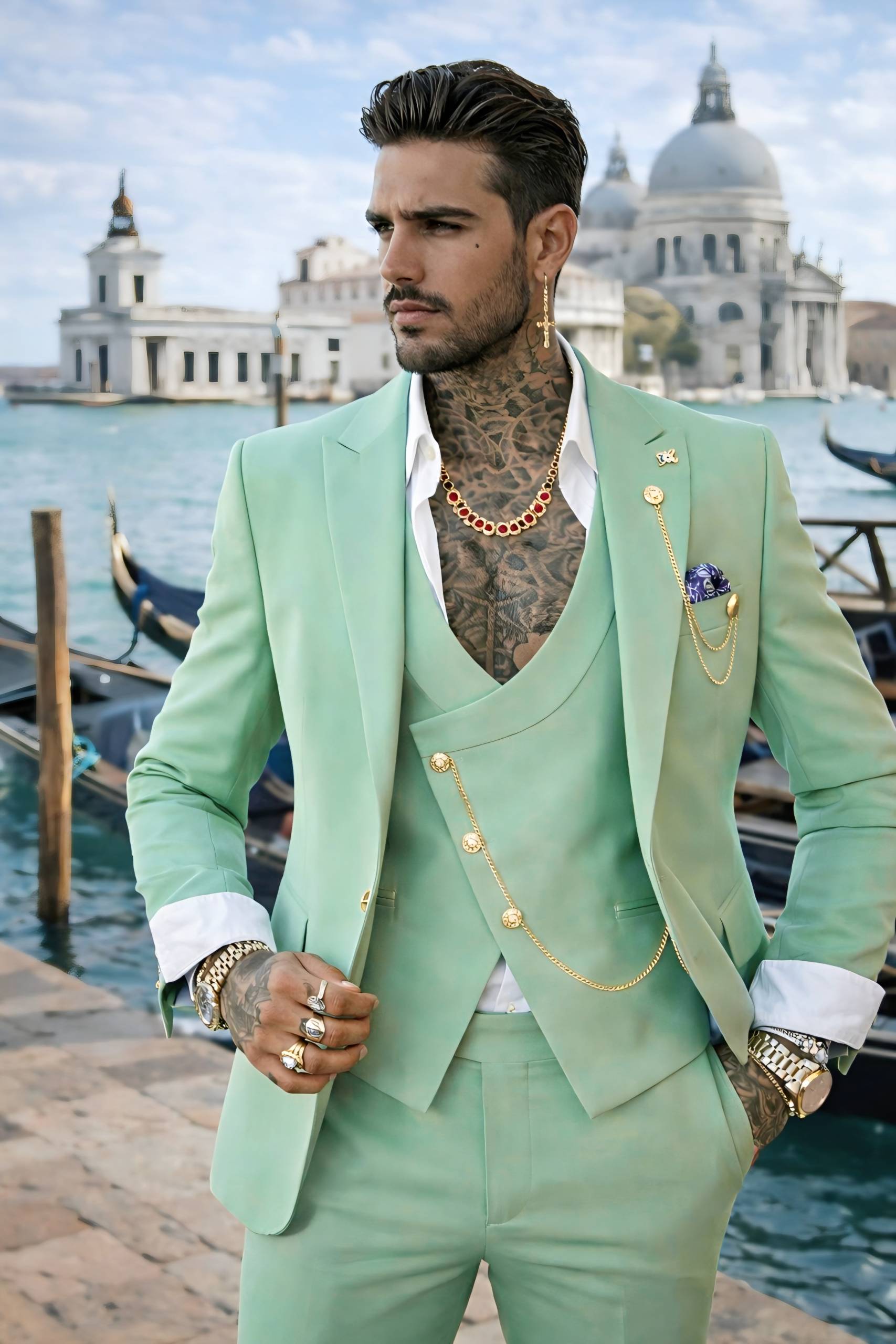 FATO C/COLETE VERDE AGUA