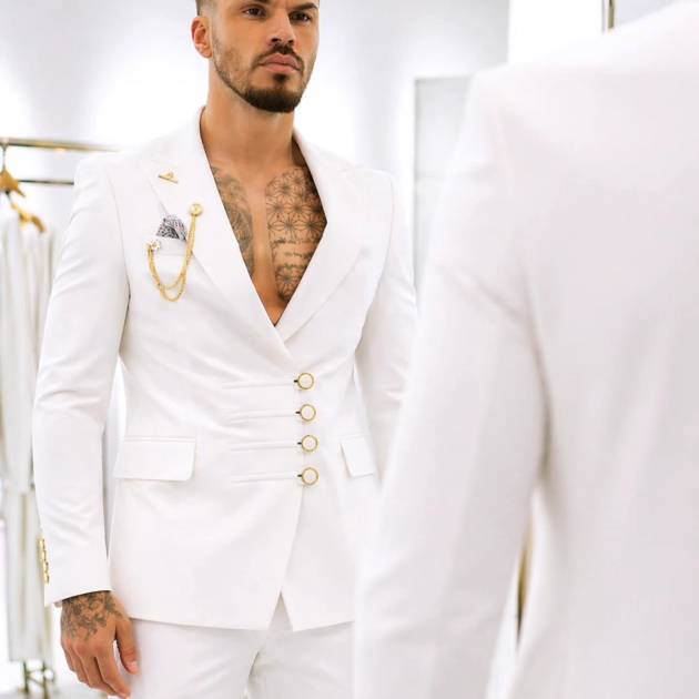 Monarch White Suit